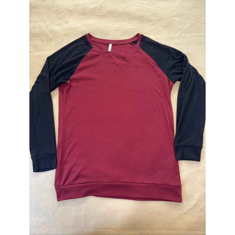 Women’s Popyoung Size Medium Red And Black Tee jersey
